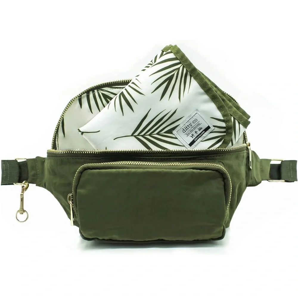 Green Belt Diaper Bag - Picture 1 of 14